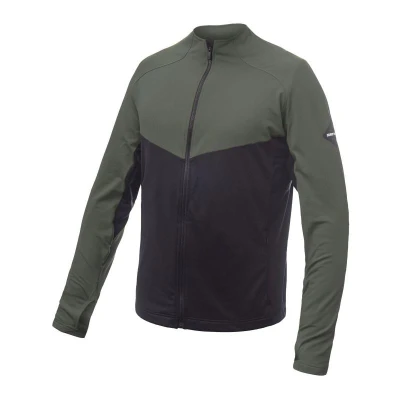 SENSOR Coolmax Thermo pánská mikina celozip Černá/olive Green SENSOR Coolmax Thermo pánská mikina celozip Černá/olive Green
