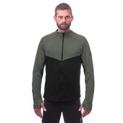 SENSOR Coolmax Thermo pánská mikina celozip Černá/olive Green