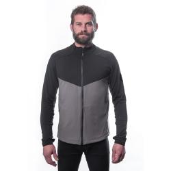 SENSOR Coolmax Thermo pánská mikina celozip Steel Gray/černá
