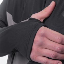 SENSOR Coolmax Thermo pánská mikina celozip Steel Gray/černá