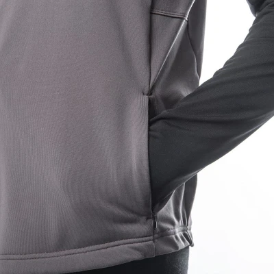 SENSOR Coolmax Thermo pánská mikina celozip Steel Gray/černá