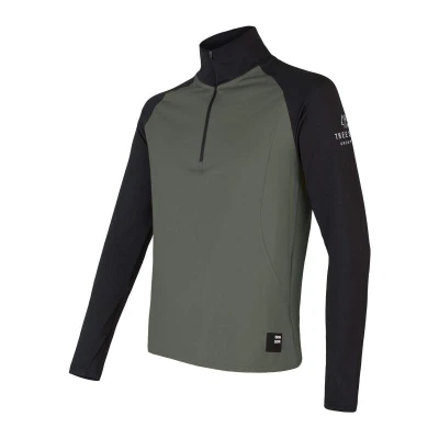SENSOR Coolmax Thermo pánská mikina zip Olive Green/černá SENSOR Coolmax Thermo pánská mikina zip Olive Green/černá