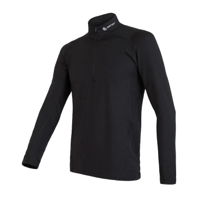SENSOR Coolmax Thermo pánské černé triko dl. rukáv zip SENSOR Coolmax Thermo pánské černé triko dl. rukáv zip