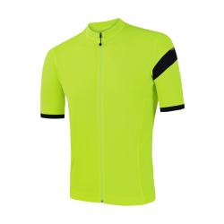 Sensor Cyklo Coolmax Classic Neon Yellow pánský cyklistický dres