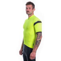 Sensor Cyklo Coolmax Classic Neon Yellow pánský cyklistický dres