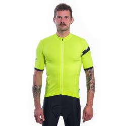 Sensor Cyklo Coolmax Classic Neon Yellow pánský cyklistický dres