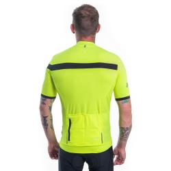 Sensor Cyklo Coolmax Classic Neon Yellow pánský cyklistický dres