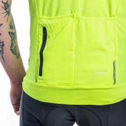 Sensor Cyklo Coolmax Classic Neon Yellow pánský cyklistický dres