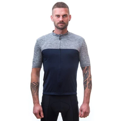 Sensor Cyklo Motion Deep Blue/šedá pánský cyklistický dres