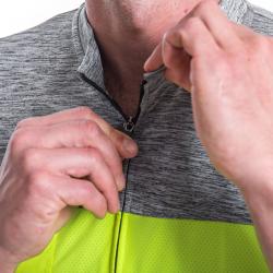 Sensor Cyklo Motion Neon Yellow/šedá pánský cyklistický dres