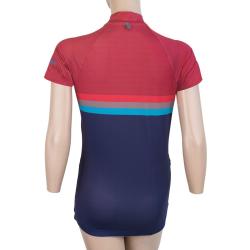 Sensor Cyklo Summer Stripe modro/fialový dámský dres krátký rukáv
