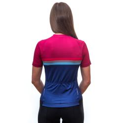 Sensor Cyklo Tour Lilla Stripes dámský cyklistický dres