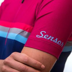 Sensor Cyklo Tour Lilla Stripes dámský cyklistický dres