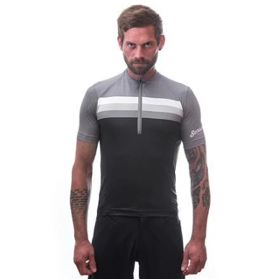 Sensor Cyklo Tour Black Stripes pánský cyklistický dres