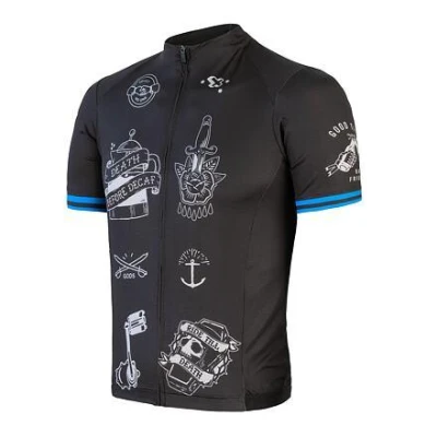 Sensor Cyklo Tour Black Tattoo panský cyklistický dres