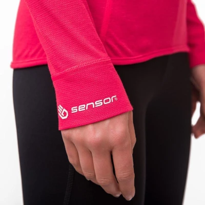 Sensor Double Face Dl.rukáv Magenta dámské funkční triko