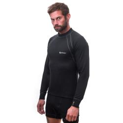 SENSOR Double Face pánské černé triko dl. rukáv