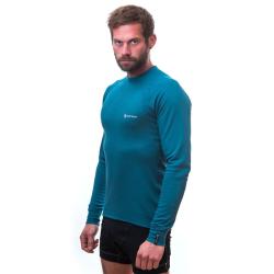 SENSOR Double Face pánské triko dl. rukáv Safír