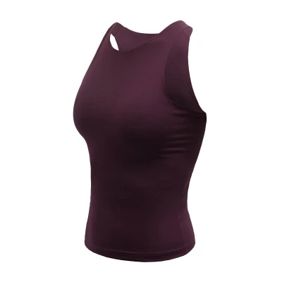 SENSOR Infinity Eco dámský crop top Port Red SENSOR Infinity Eco dámský crop top Port Red
