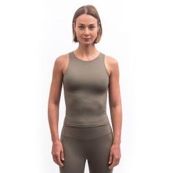 SENSOR Infinity Eco dámský crop top Stone Grey