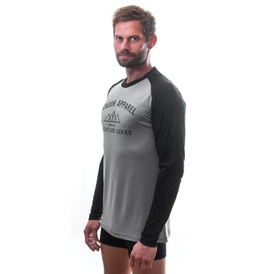 SENSOR Merino Active Adventure pánské triko Šedá/černá