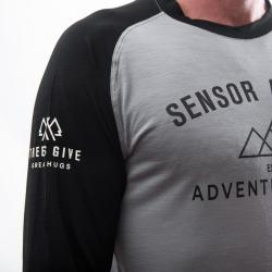 SENSOR Merino Active Adventure pánské triko Šedá/černá