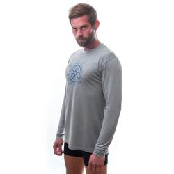 Sensor Merino Active Pt Compass Šedá pánské funkční tričko