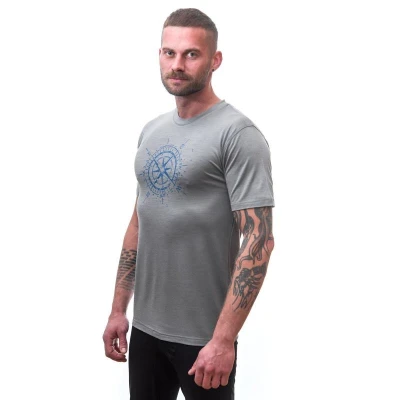 Sensor Merino Active Pt Compass šedá pánské funkční tričko