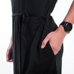 SENSOR Merino Active dámské černé šaty