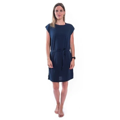 SENSOR Merino Active dámské šaty Deep Blue POUZE S (VÝPRODEJ)