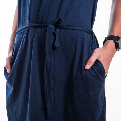 SENSOR Merino Active dámské šaty Deep Blue POUZE S (VÝPRODEJ)
