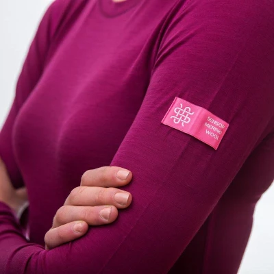 Sensor Merino Active lilla dámské triko dlouhý rukáv