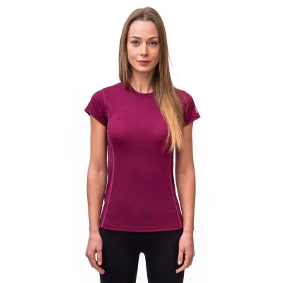 Sensor Merino Active lilla dámské triko krátký rukáv