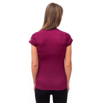 Sensor Merino Active lilla dámské triko krátký rukáv