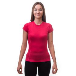 Sensor Merino Active magenta dámské triko krátký rukáv