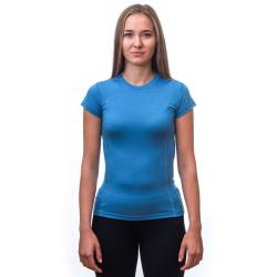 Sensor Merino Active modré dámské triko krátký rukáv