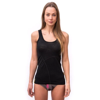 Sensor Merino Active černý dámský nátělník