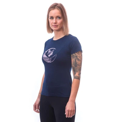 SENSOR Merino Active Fox dámské triko kr. rukáv Deep Blue