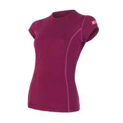 Sensor Merino Active lilla dámské triko krátký rukáv POUZE S (VÝPRODEJ)