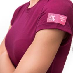 Sensor Merino Active lilla dámské triko krátký rukáv POUZE S (VÝPRODEJ)
