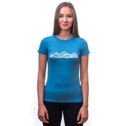 Sensor Merino Active Pt Mountains Modrá dámské funkční tričko