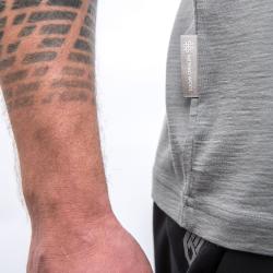 SENSOR Merino Active Mountains pánské šedé triko kr. rukáv