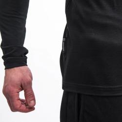 SENSOR Merino Active No Logo pánské černé triko dl. rukáv Raglan