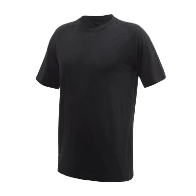 SENSOR Merino Active No Logo pánské černé triko kr. rukáv Raglan SENSOR Merino Active No Logo pánské černé triko kr. rukáv Raglan