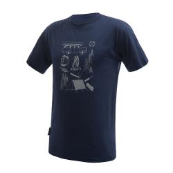 SENSOR Merino Active Outside pánské triko kr. rukáv Deep Blue