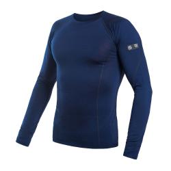 SENSOR Merino Active pánské triko dl.rukáv Deep Blue