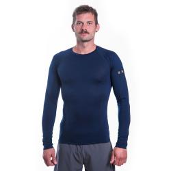 SENSOR Merino Active pánské triko dl.rukáv Deep Blue