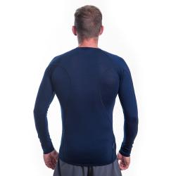 SENSOR Merino Active pánské triko dl.rukáv Deep Blue