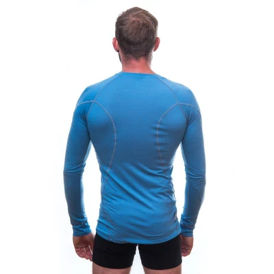 Sensor Merino Active Modrá pánské funkční tričko
