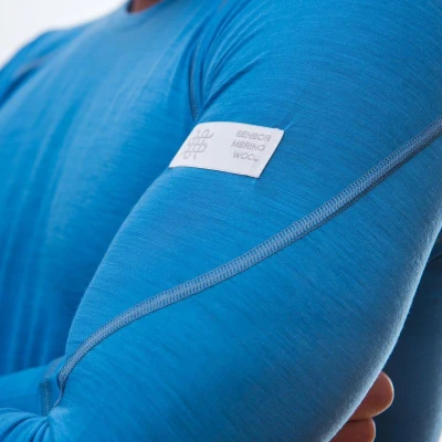 Sensor Merino Active Modrá pánské funkční tričko